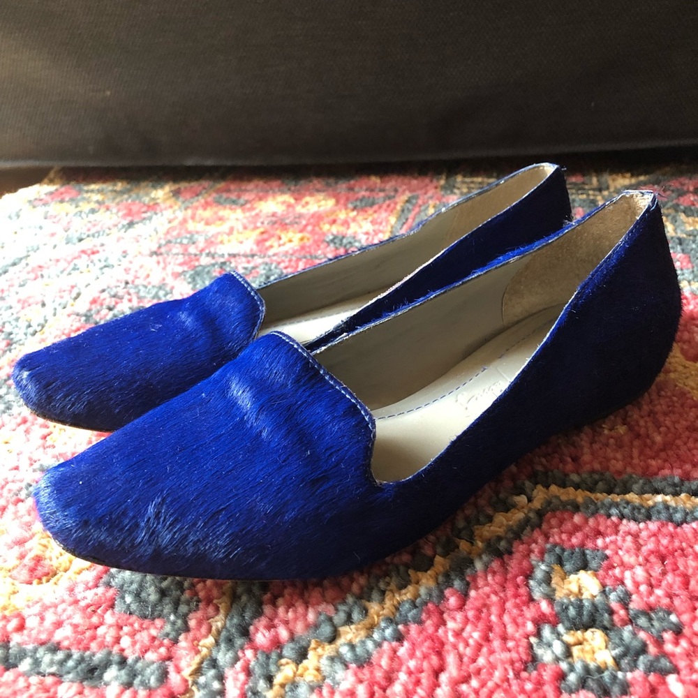 Elizabeth and James  “Grace Flat” Faux Fur Loafers